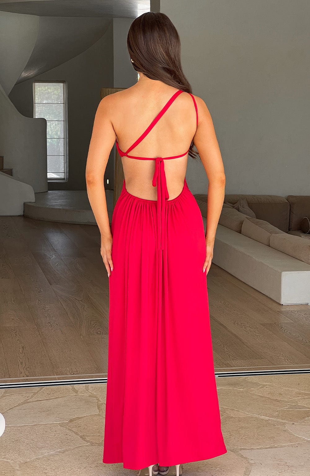 Robe longue Alecia - Rouge