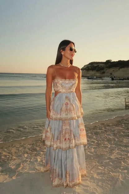 Alizée Robe Longue Fleuri