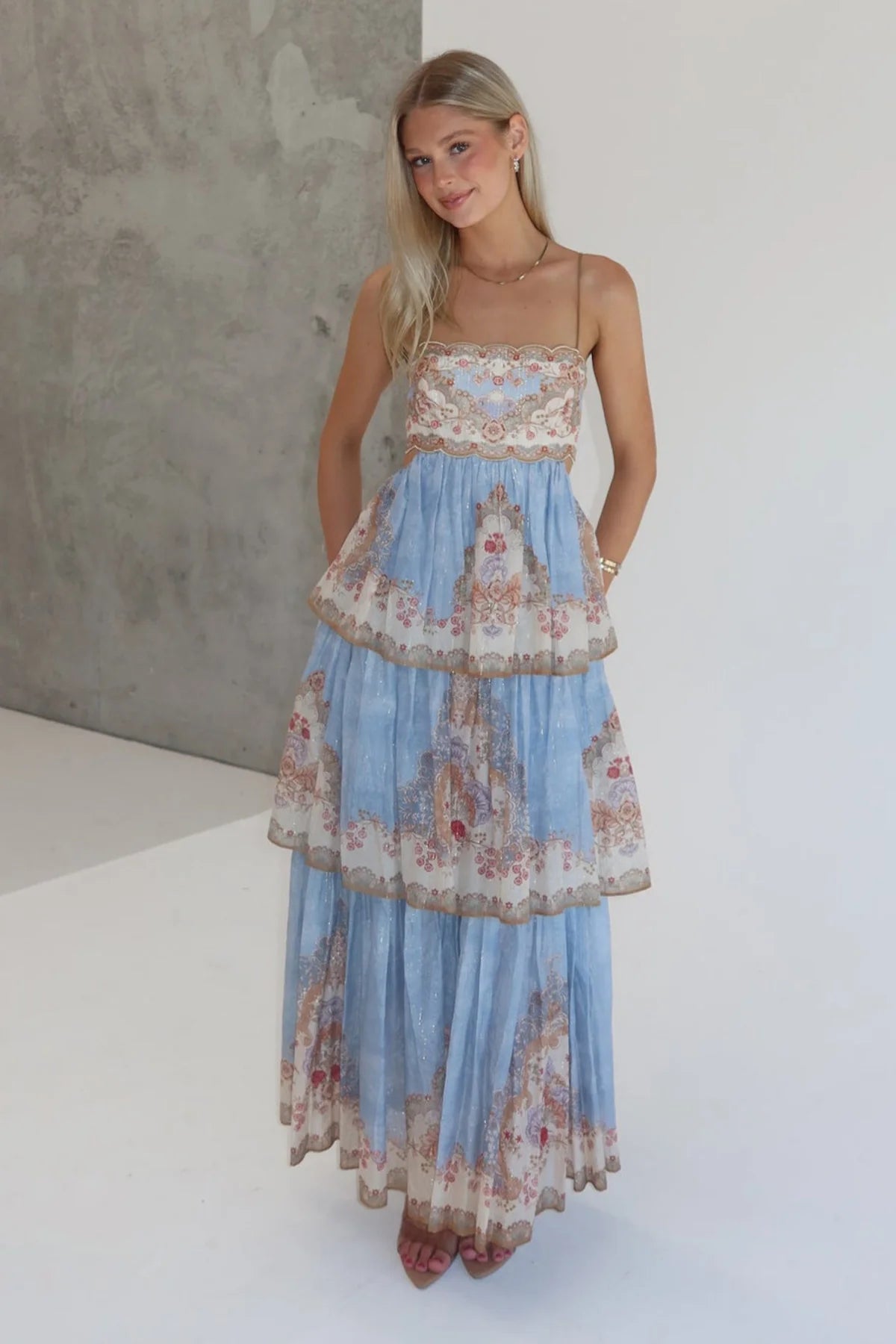 Alizée Robe Longue Fleuri