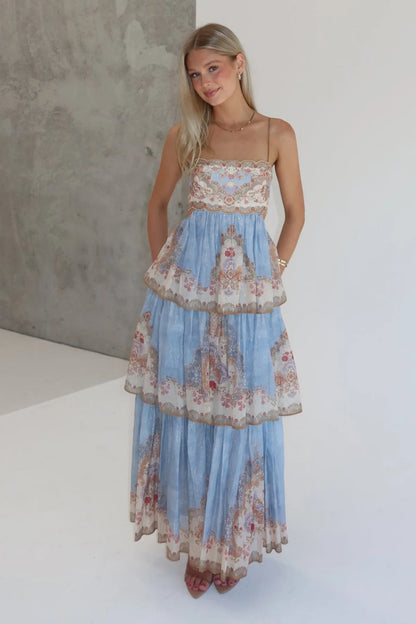 Alizée Robe Longue Fleuri