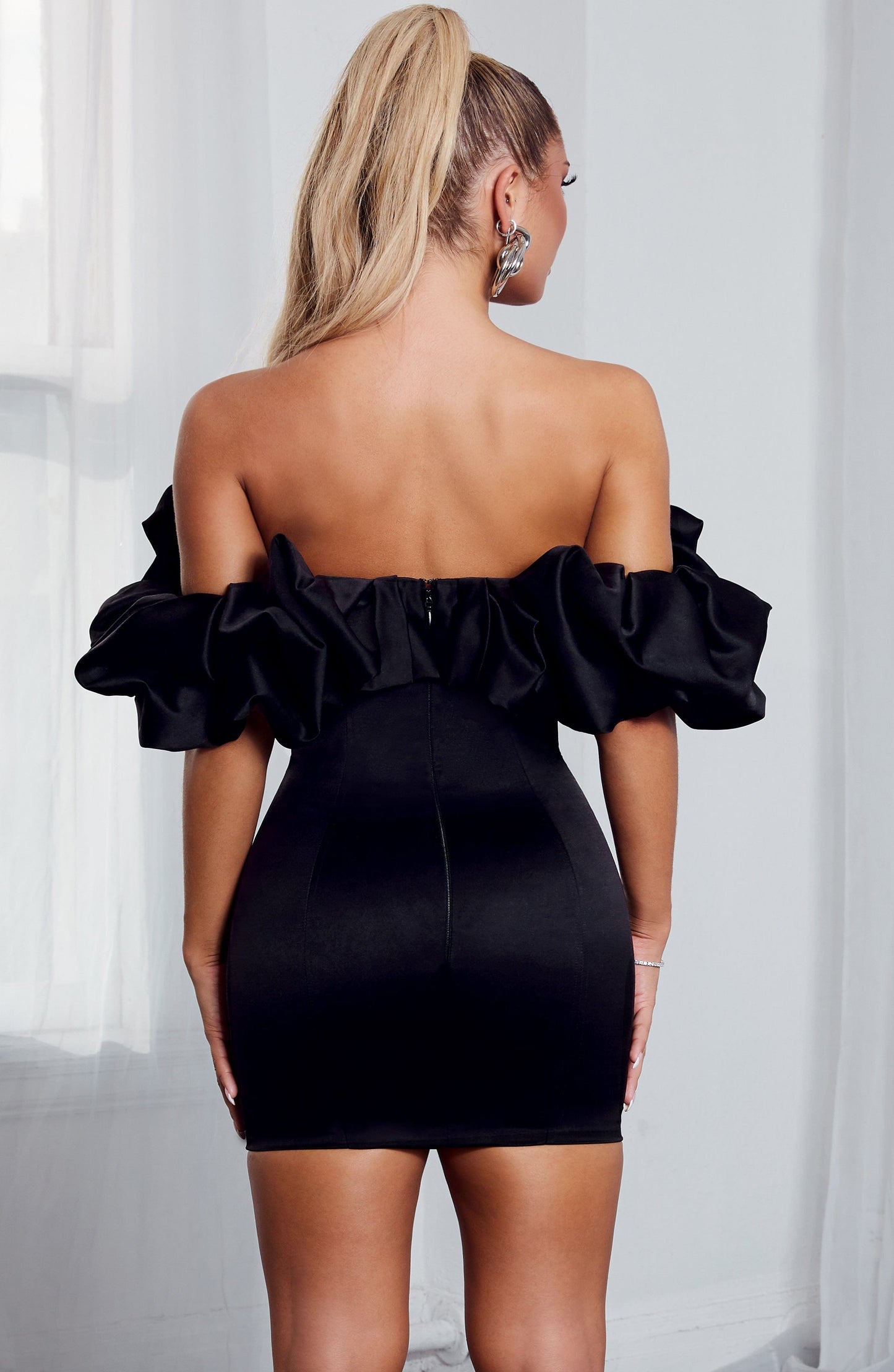 Robe courte Allie - Noir