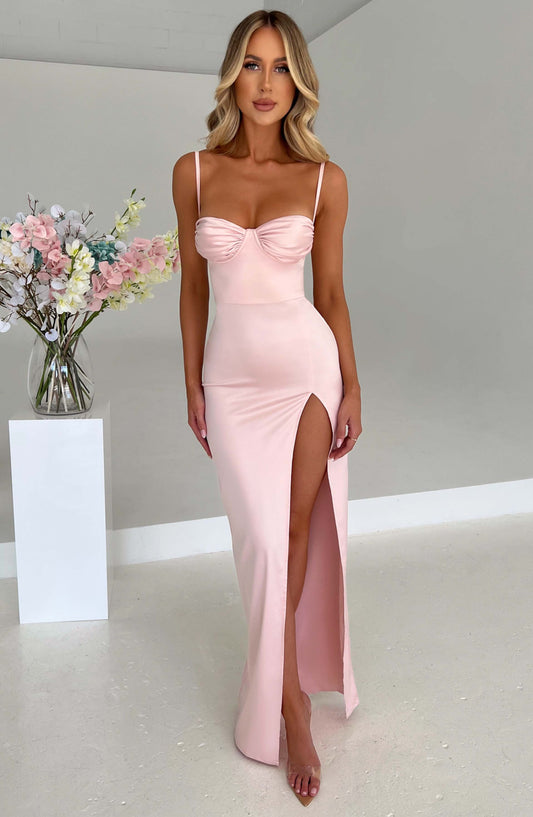 Robe longue Alora - Blush