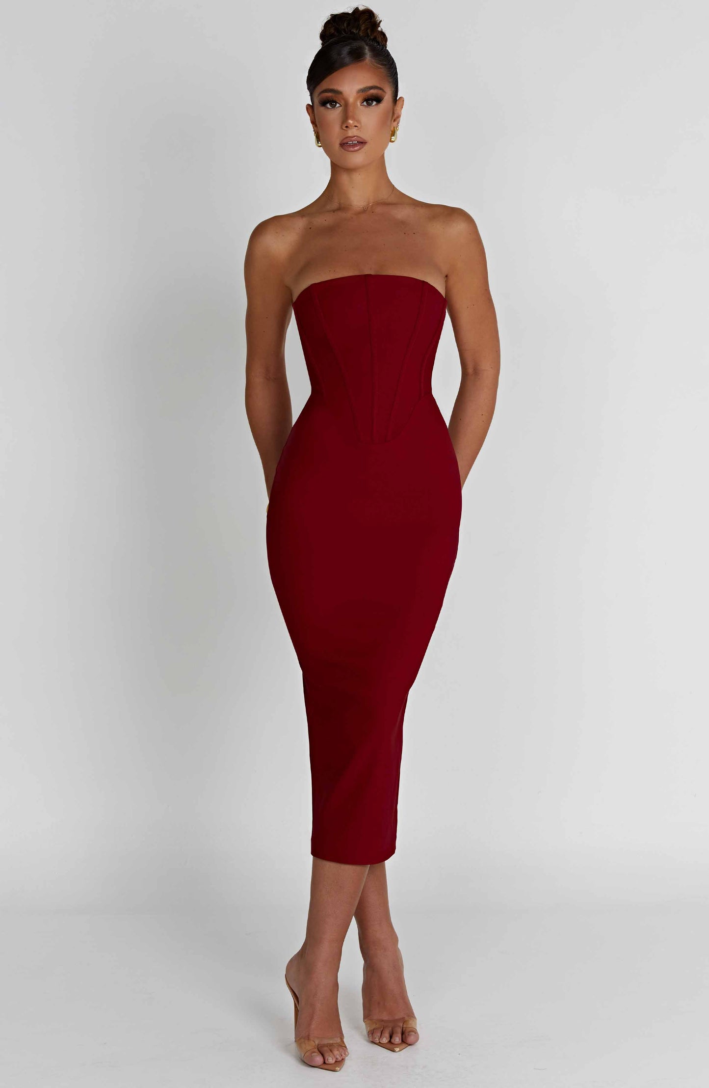 Robe mi-longue Amore - Rouge