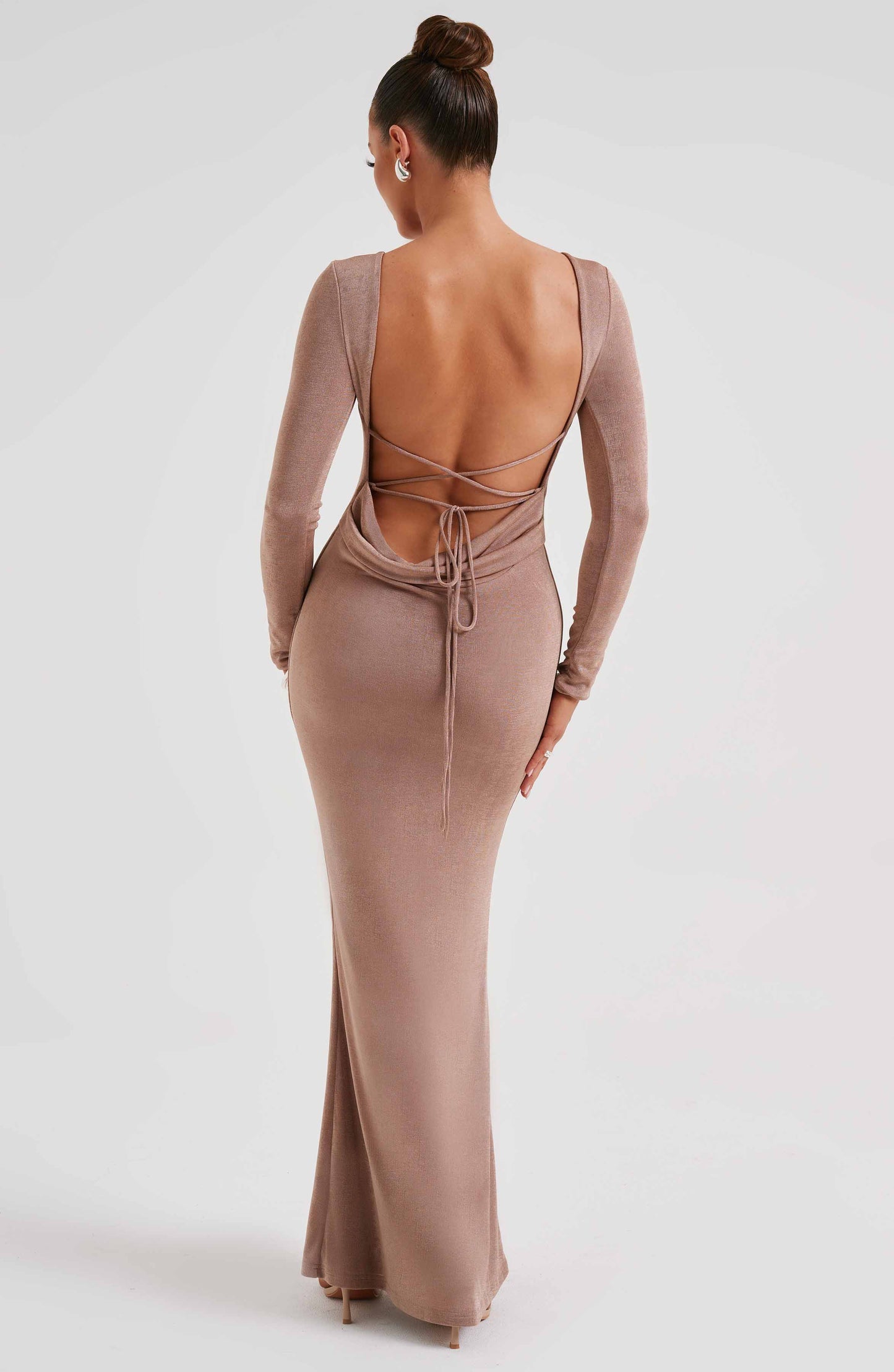 Robe longue Anastassia - Chocolat