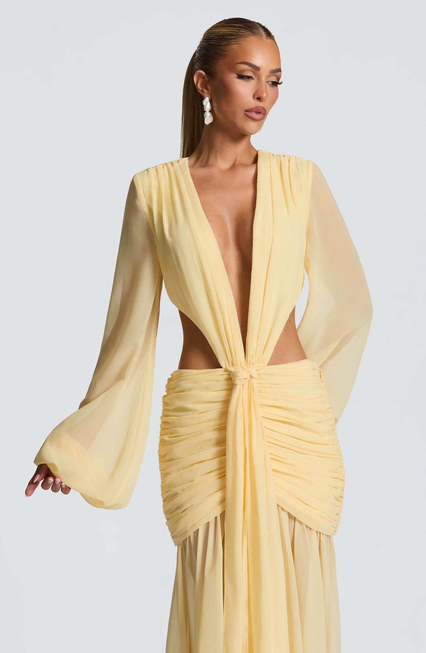 Andrina Robe Longue - Citron