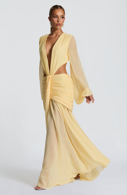 Andrina Robe Longue - Citron