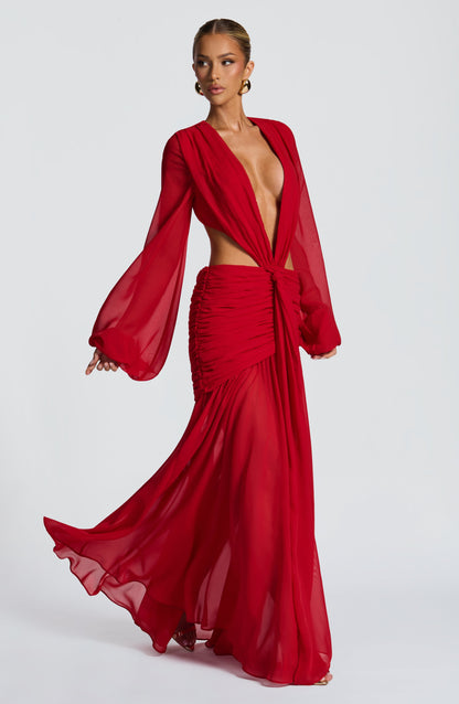 Andrina Robe Longue - Rouge