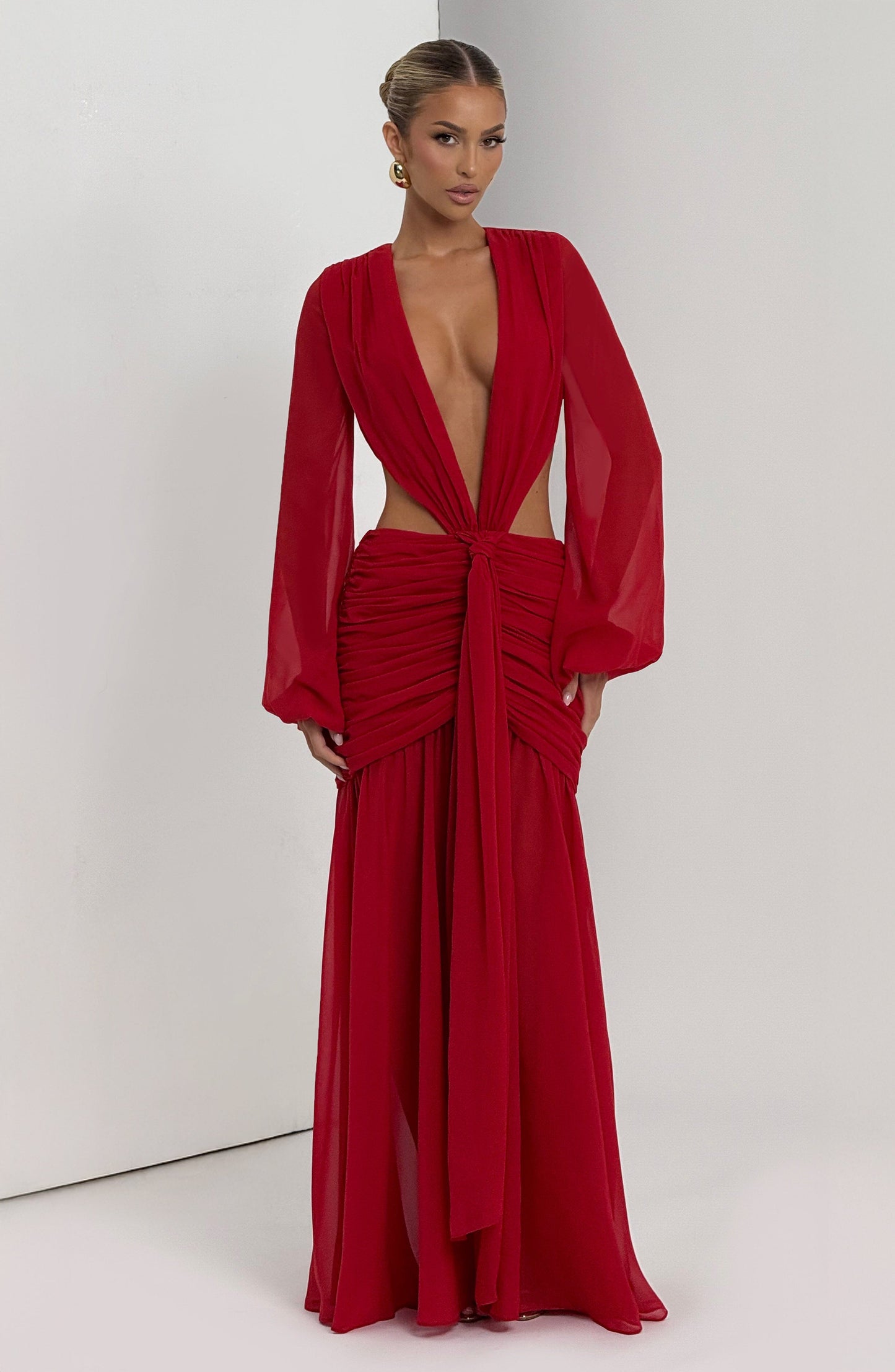Andrina Robe Longue - Rouge