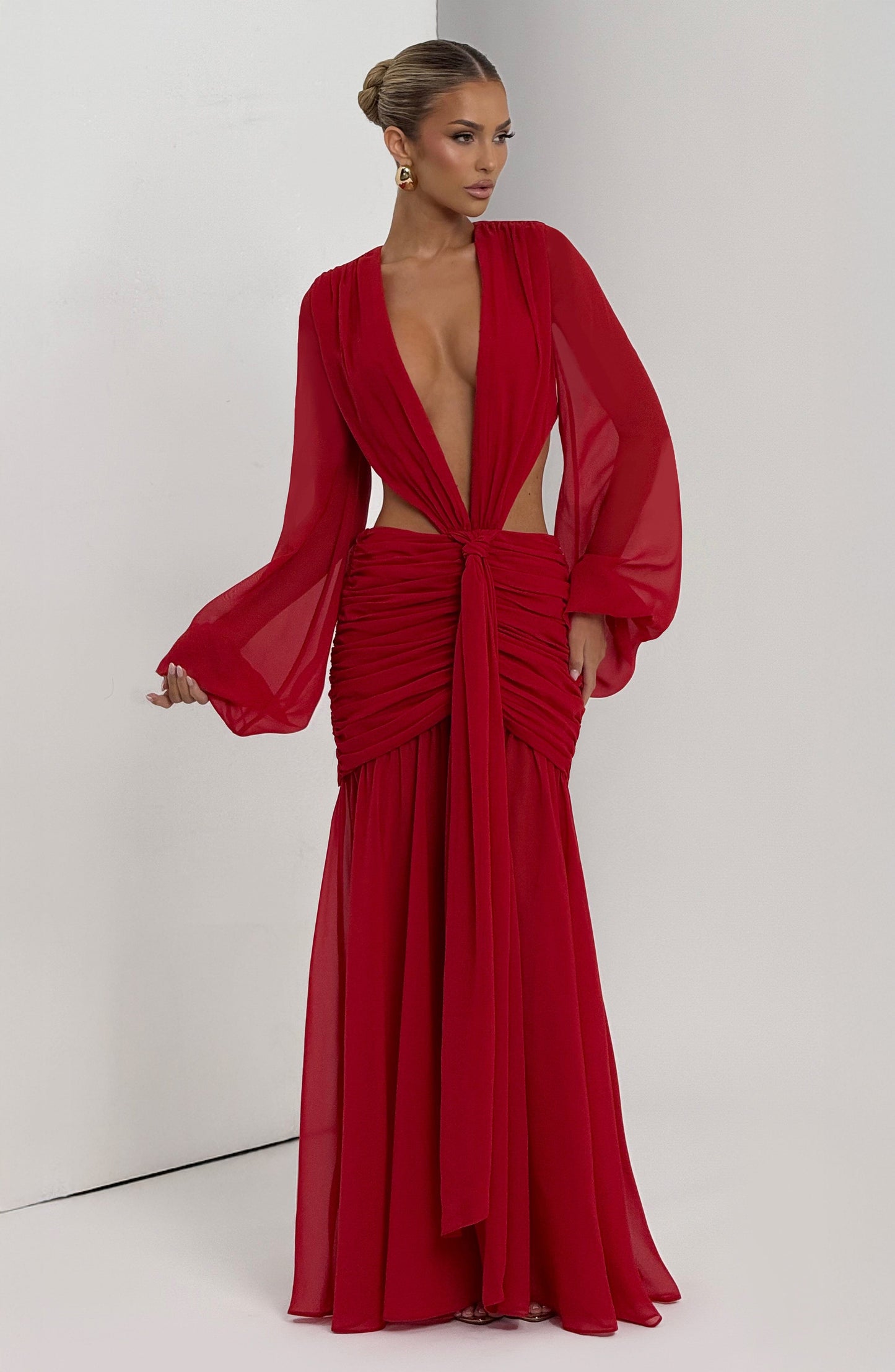 Andrina Robe Longue - Rouge