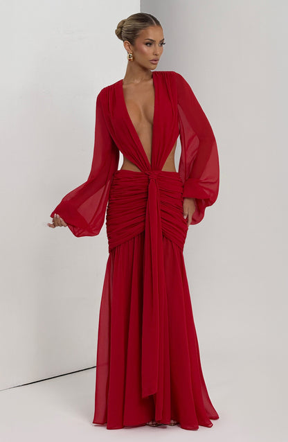 Andrina Robe Longue - Rouge