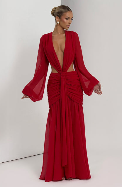 Andrina Robe Longue - Rouge