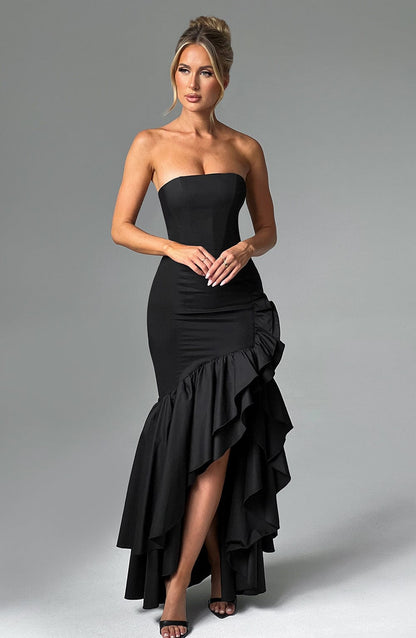 Robe longue Angelina - Noir