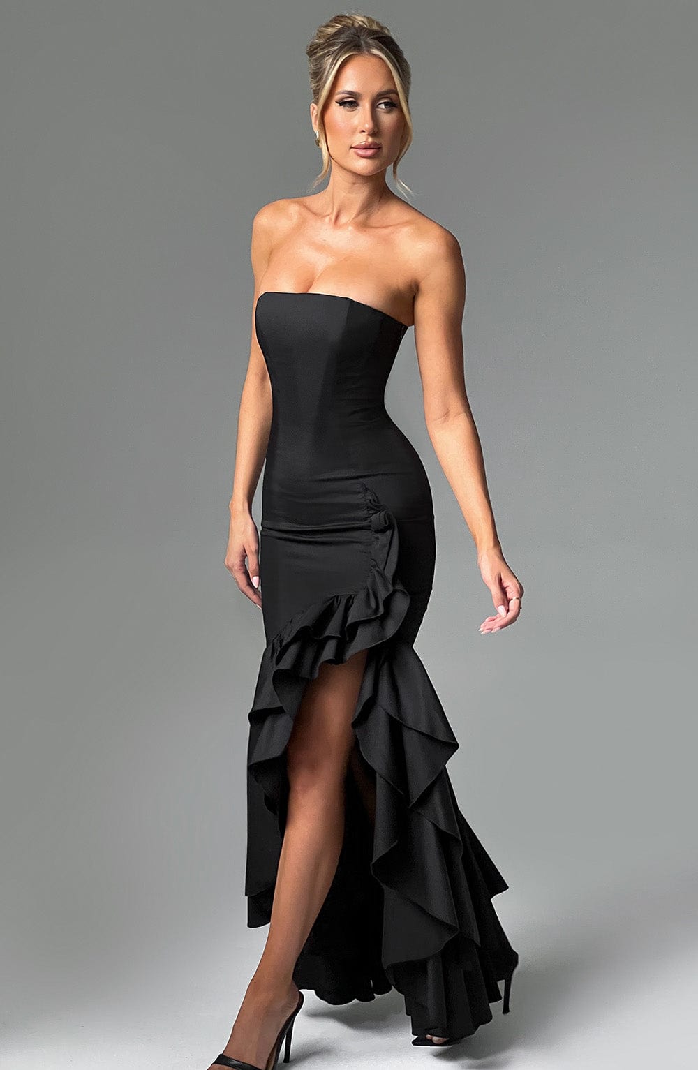 Robe longue Angelina - Noir