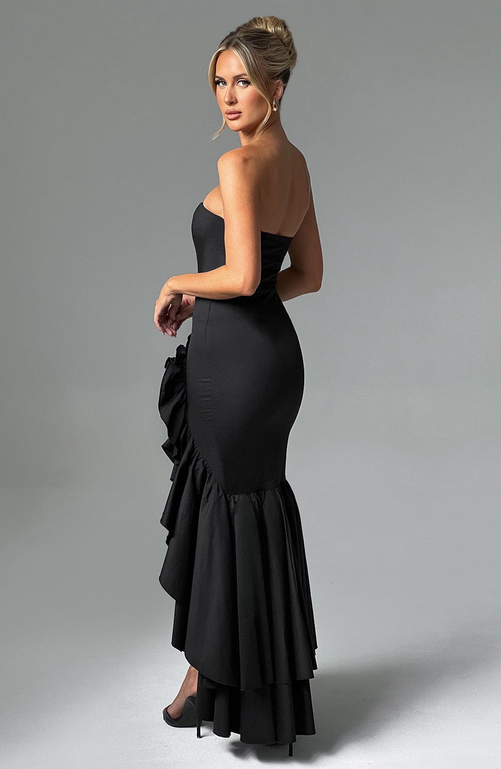 Robe longue Angelina - Noir