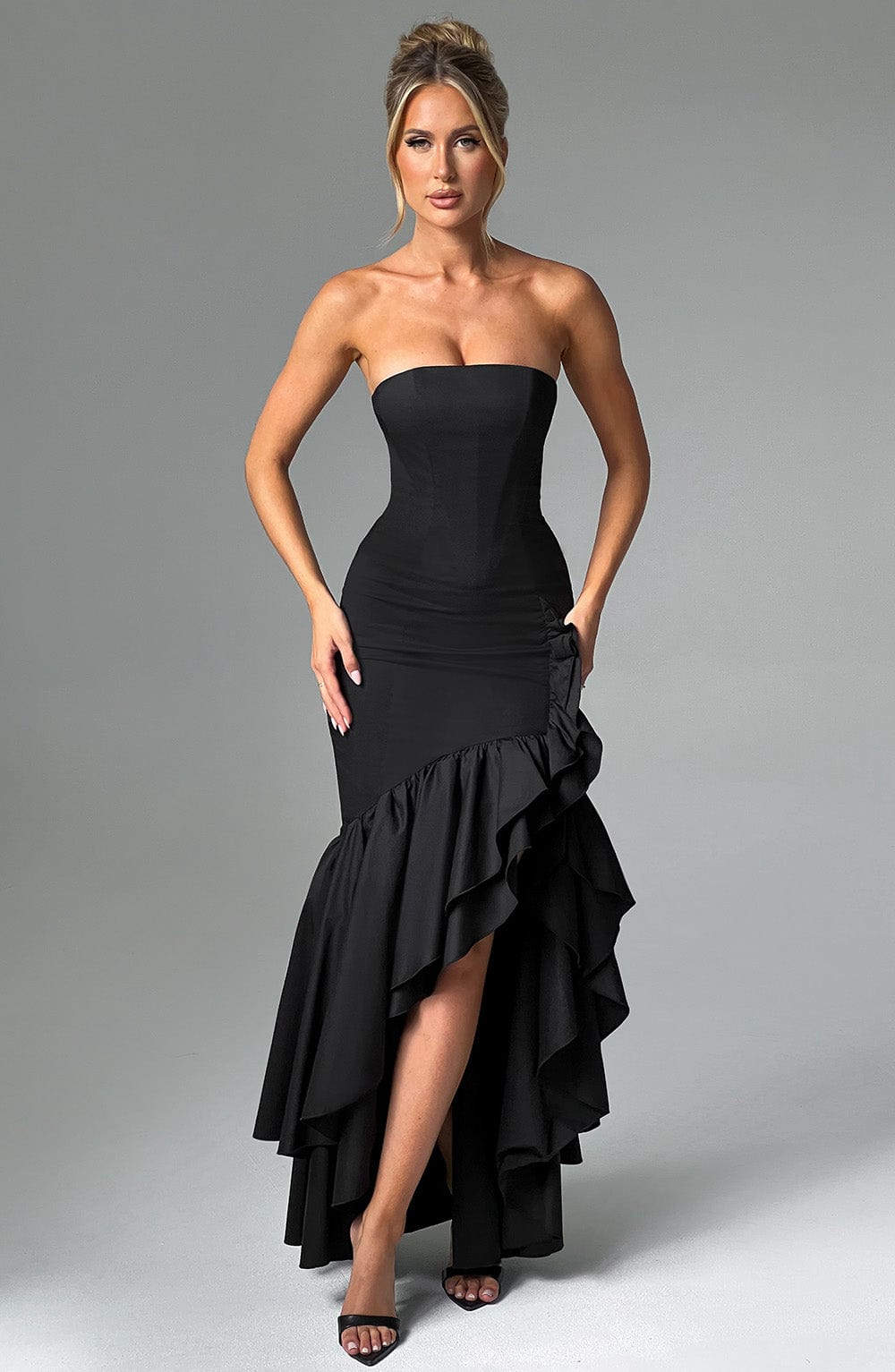 Robe longue Angelina - Noir