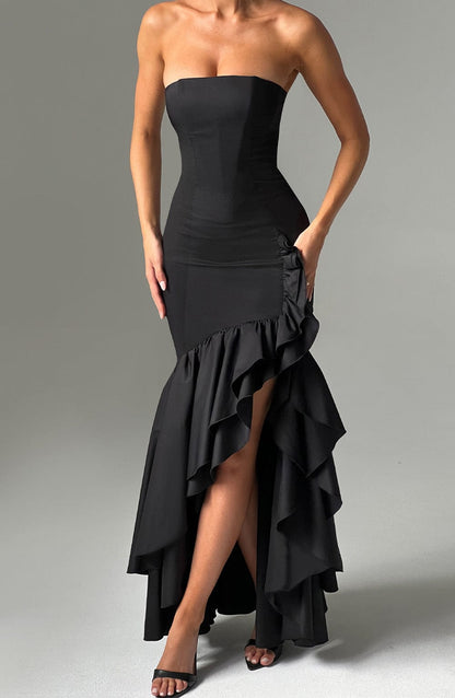 Robe longue Angelina - Noir