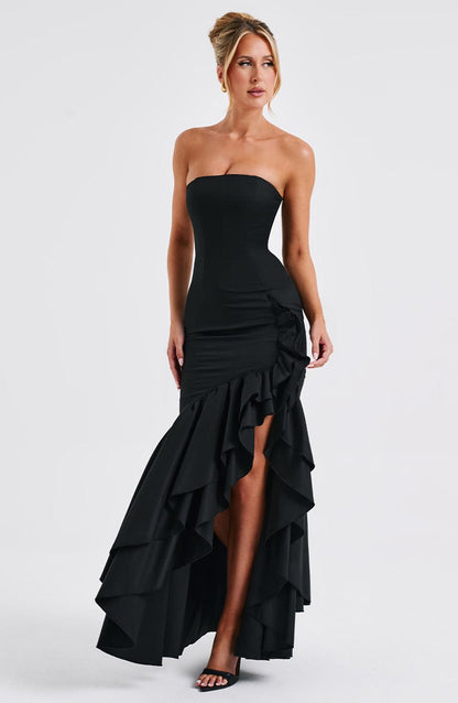 Robe longue Angelina - Noir