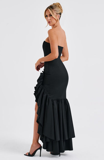 Robe longue Angelina - Noir