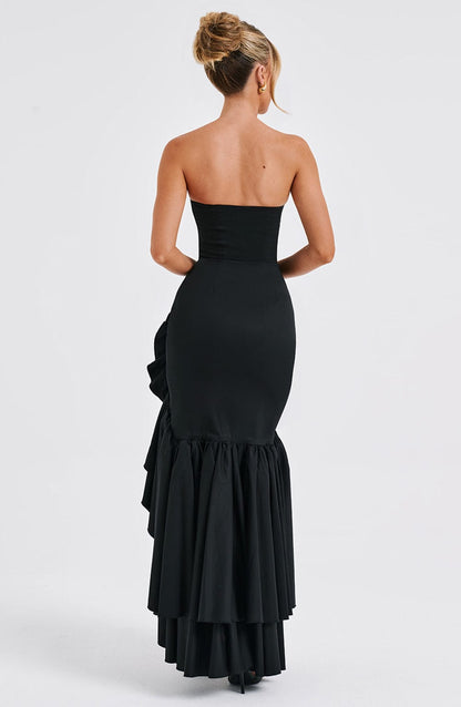 Robe longue Angelina - Noir