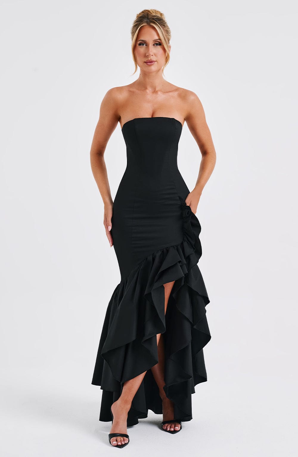 Robe longue Angelina - Noir