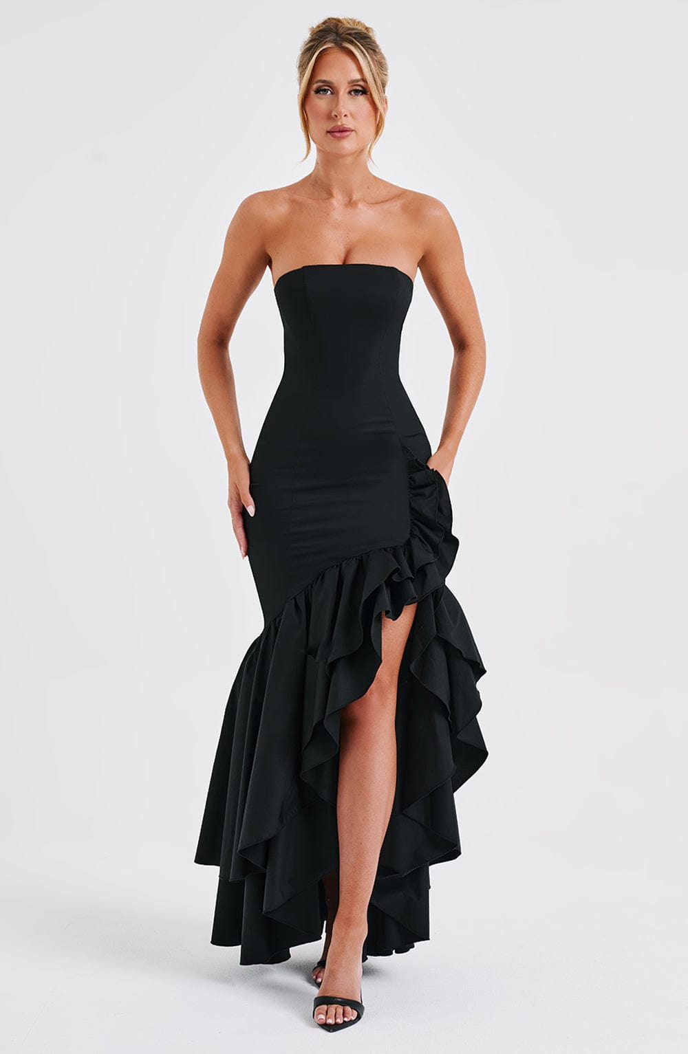 Robe longue Angelina - Noir