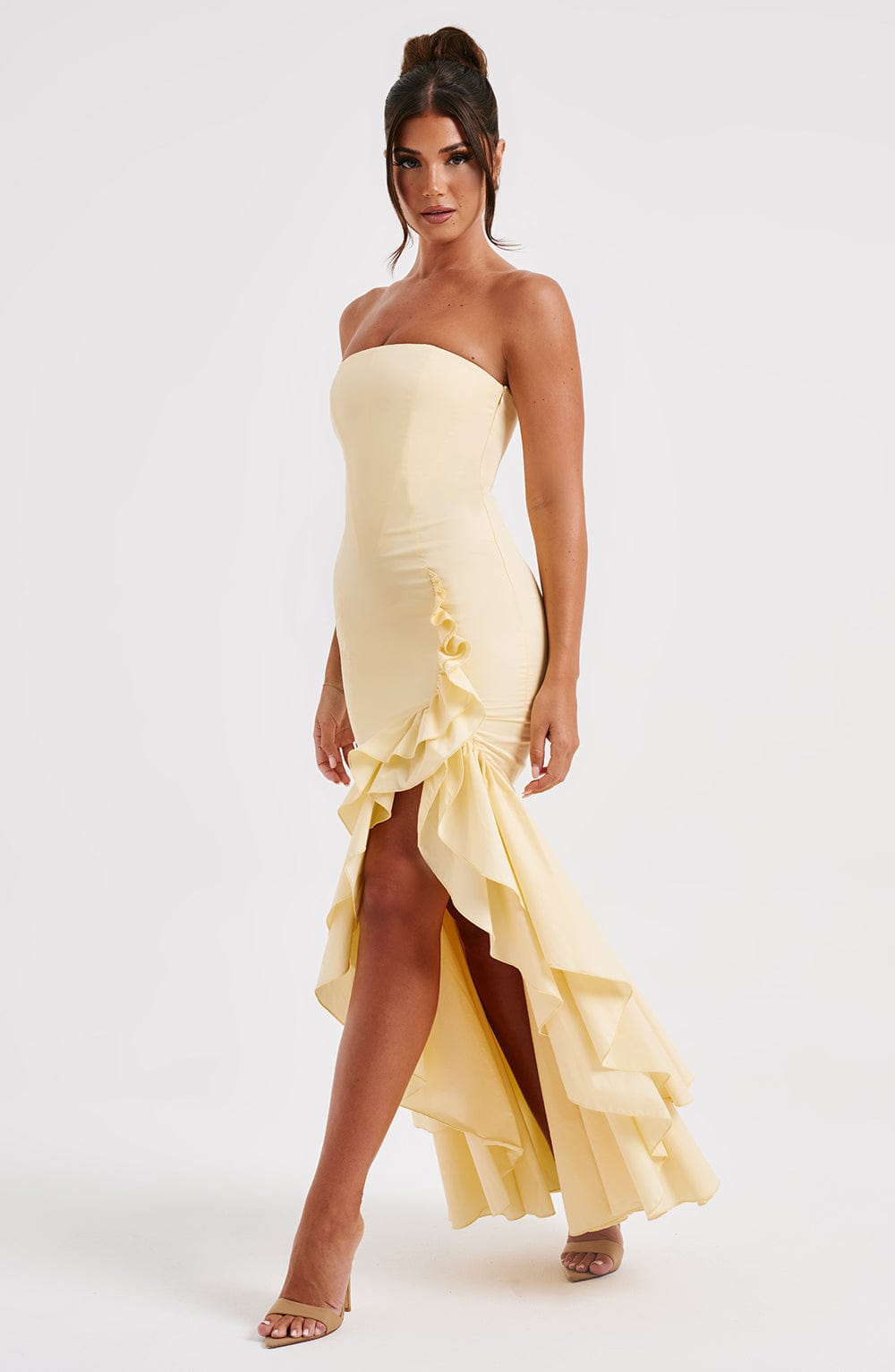 Robe longue Angelina - Citron