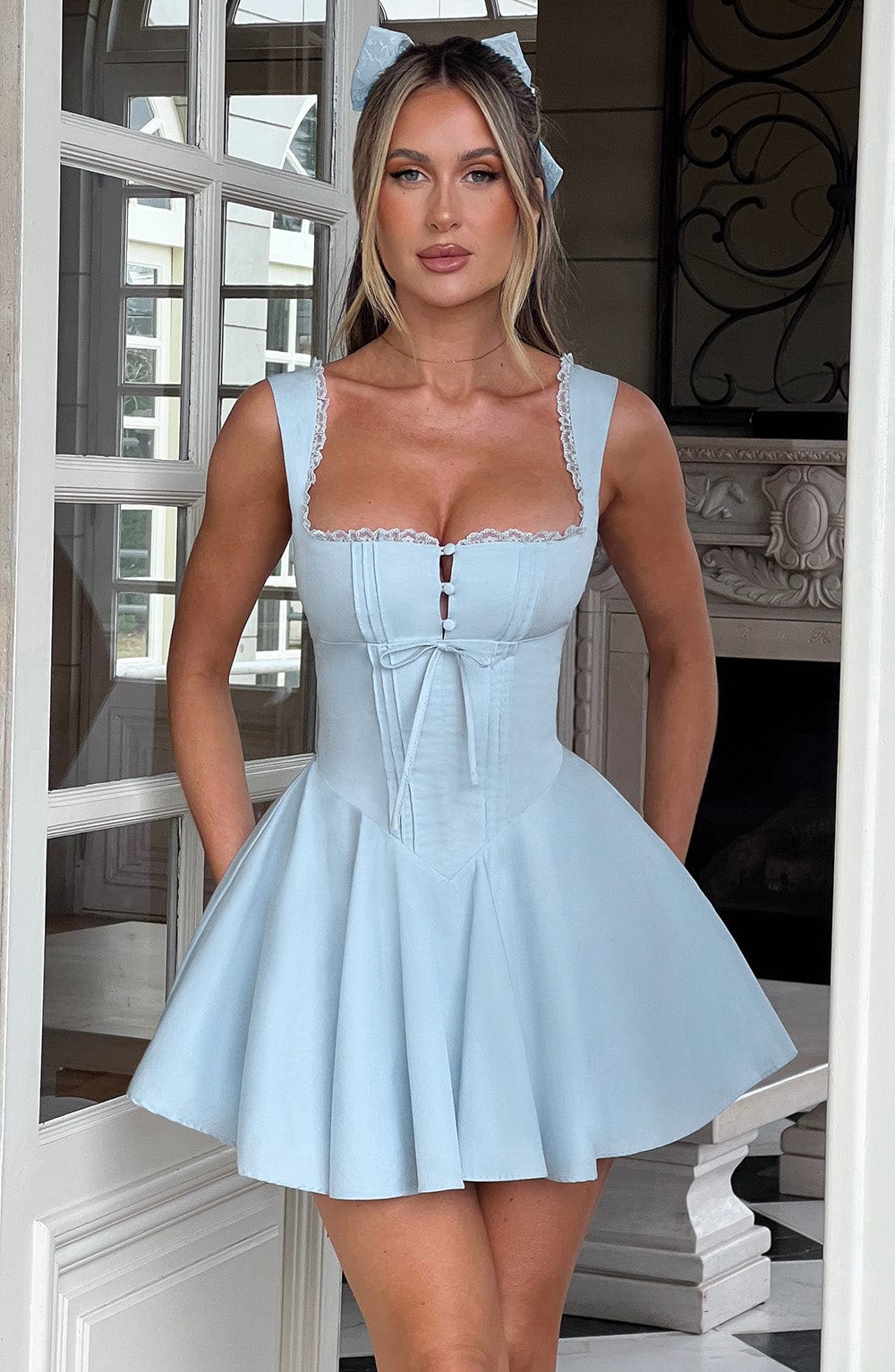 Robe mini Antonella - Bleu