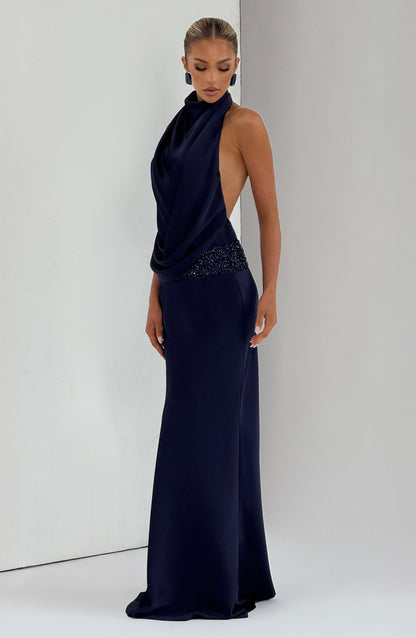 Armelle Robe Longue - Bleu Marine