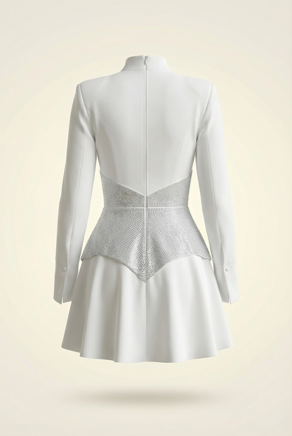 Daphné Robe Courte - Ivoire