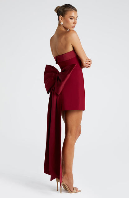 Robe courte Barbara - Vin