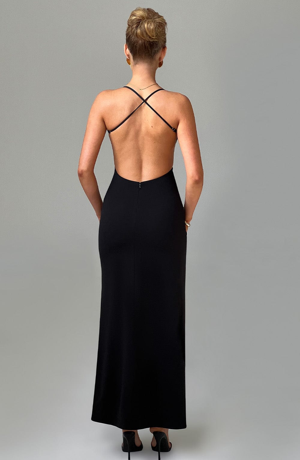 Robe longue Beatrix - Noir