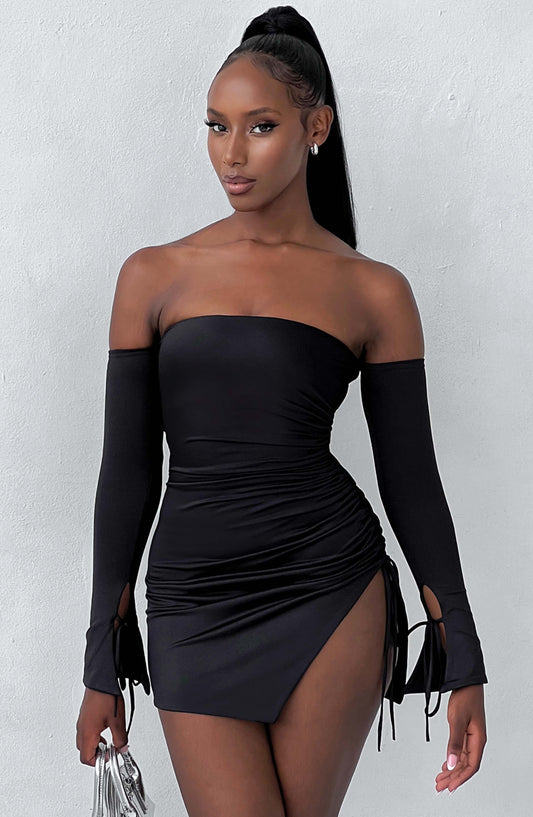 Robe courte Becca - Noir