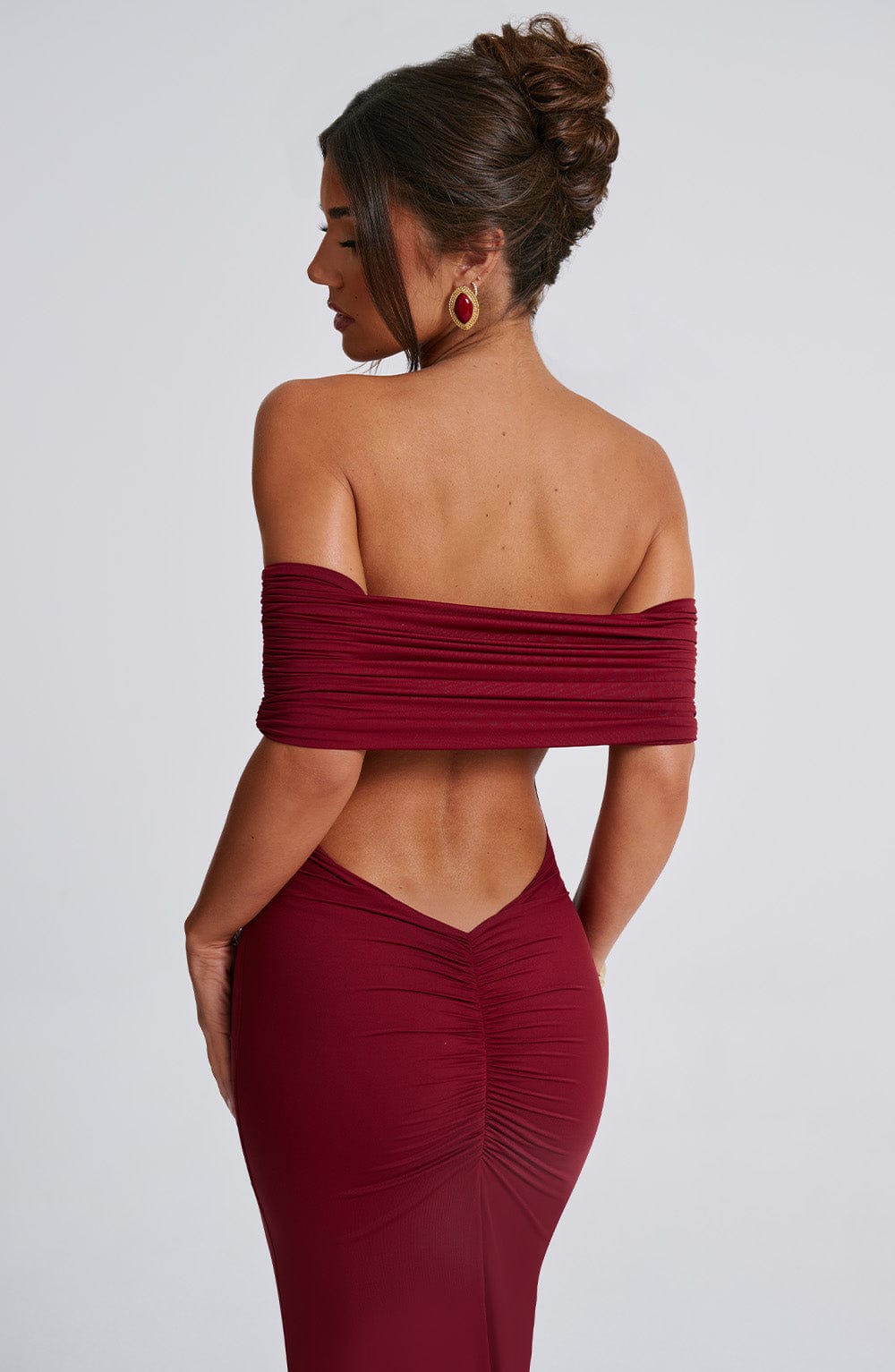 Belinda Maxi Dress - Burgundy