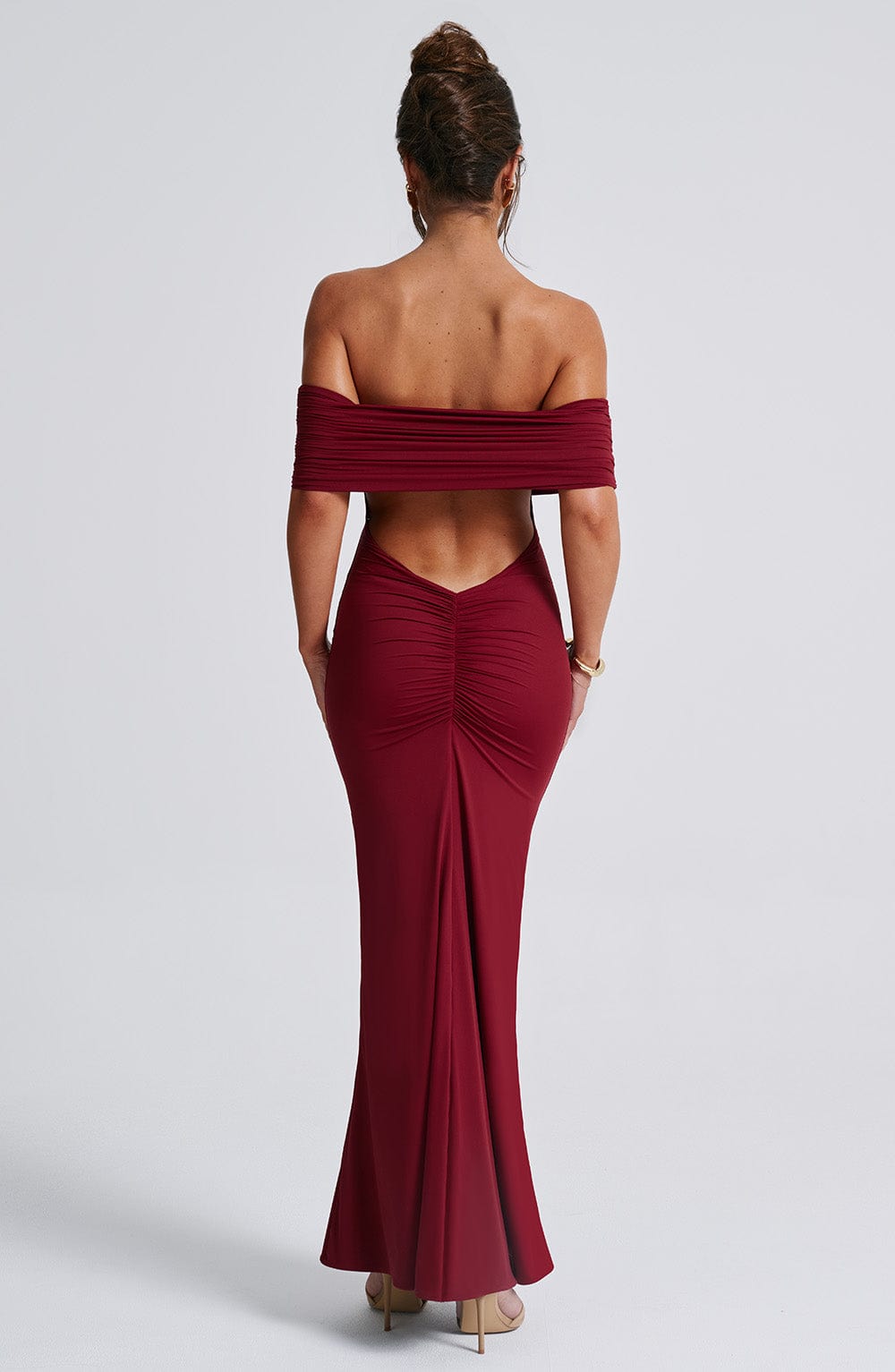 Robe longue Belinda - Bordeaux