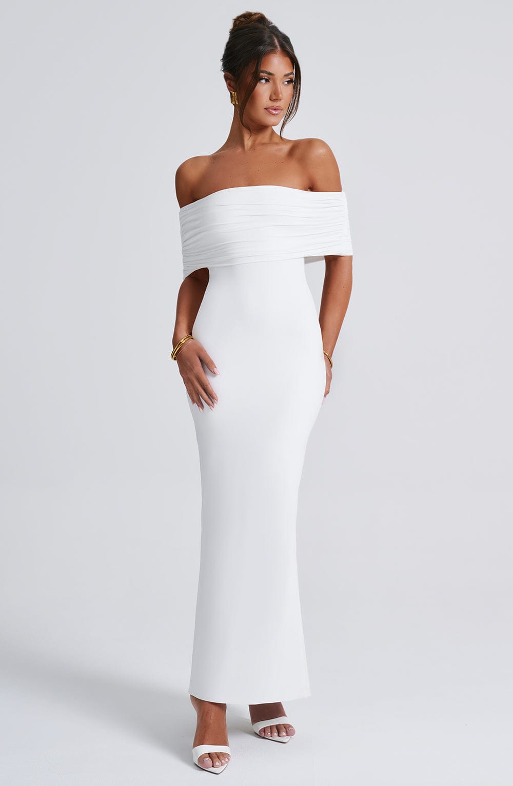 Robe longue Belinda - Blanc