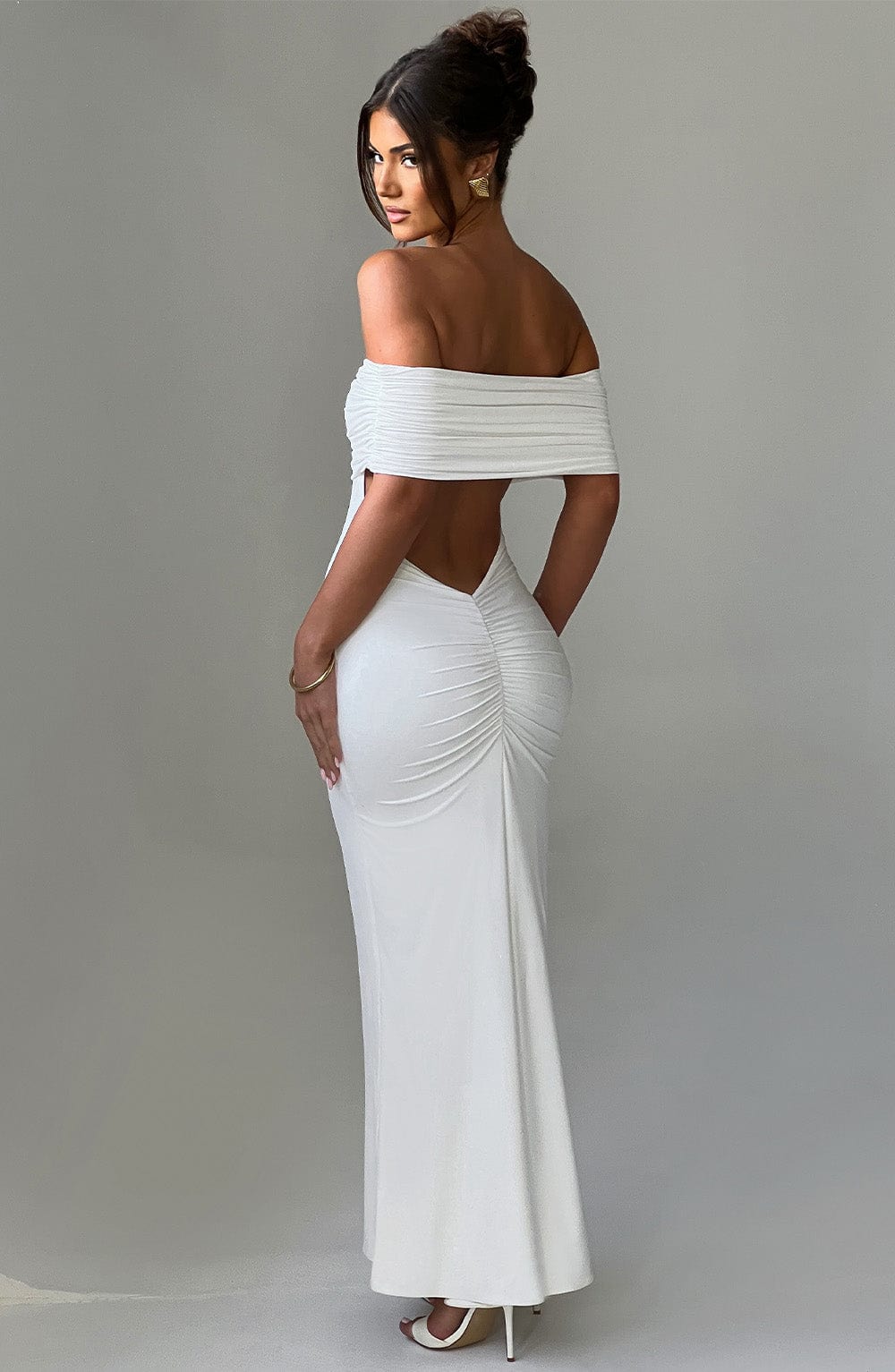 Robe longue Belinda - Blanc