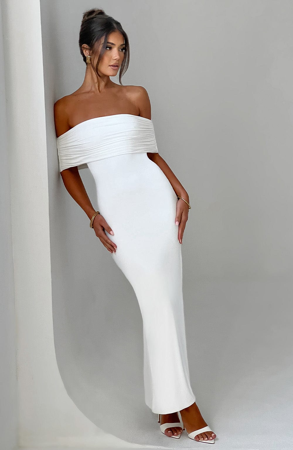 Robe longue Belinda - Blanc