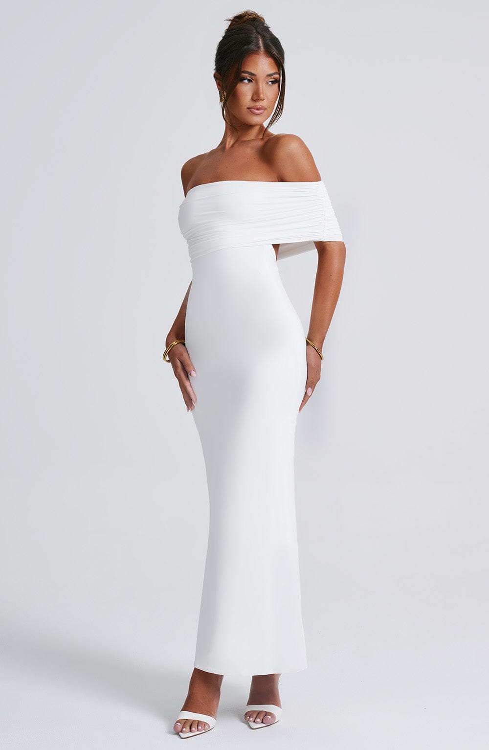 Robe longue Belinda - Blanc