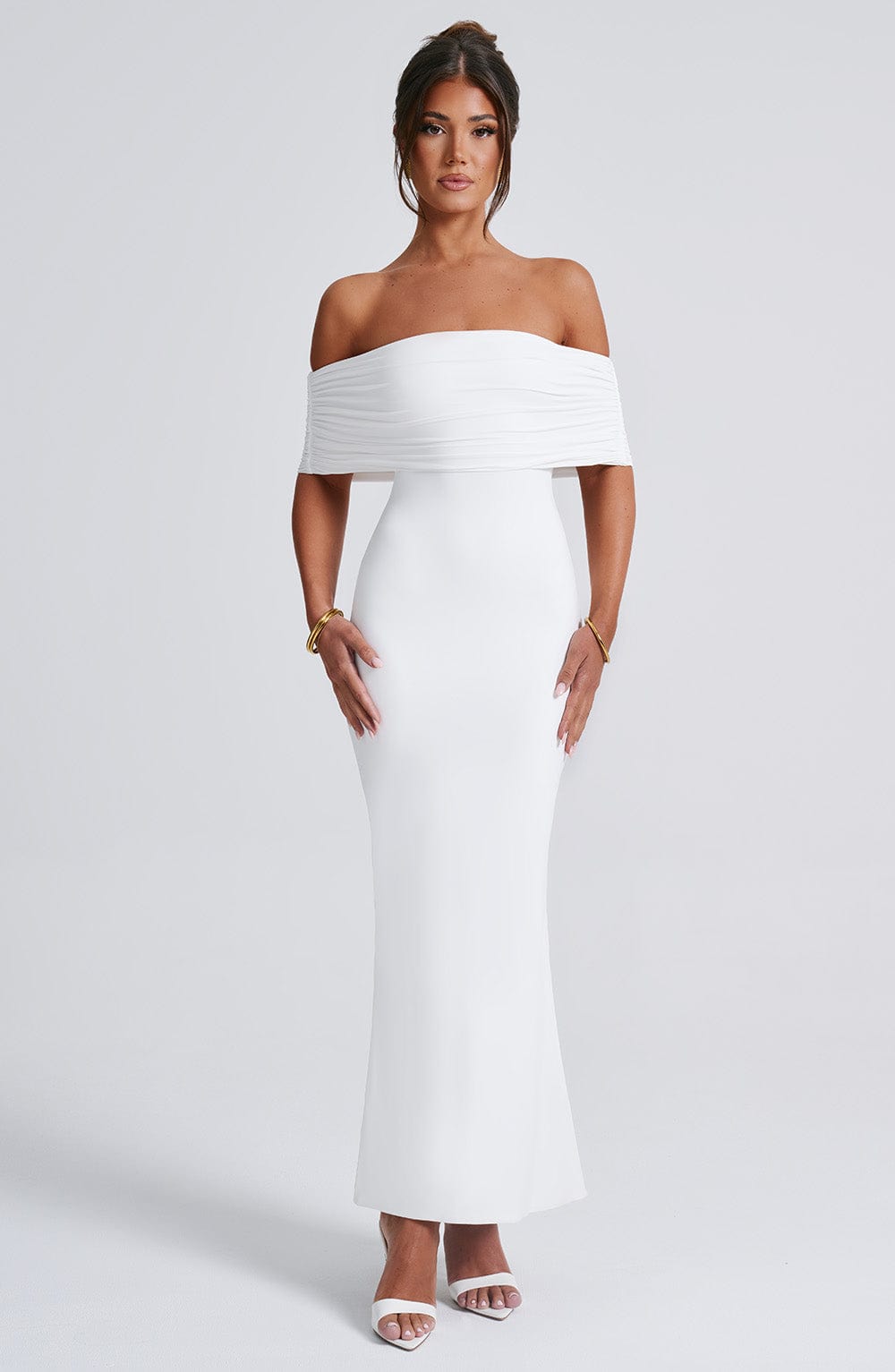 Robe longue Belinda - Blanc