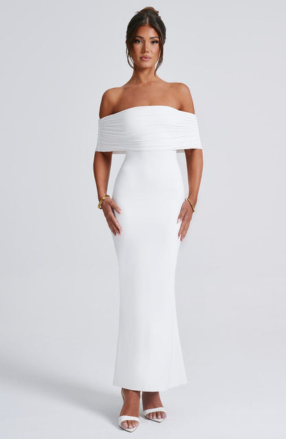 Robe longue Belinda - Blanc