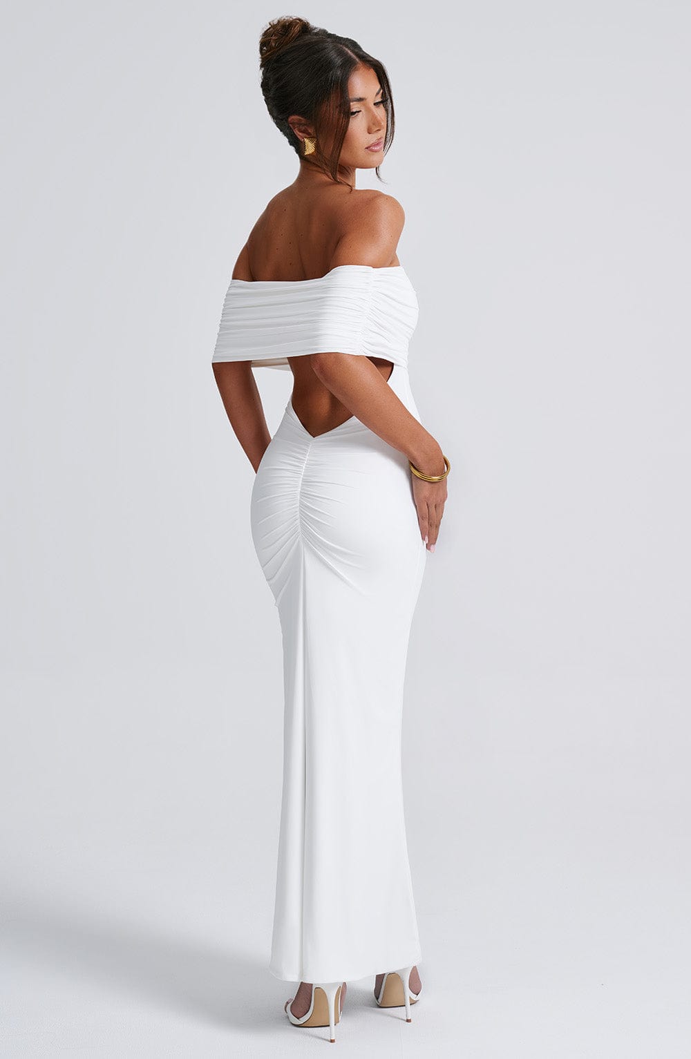 Robe longue Belinda - Blanc