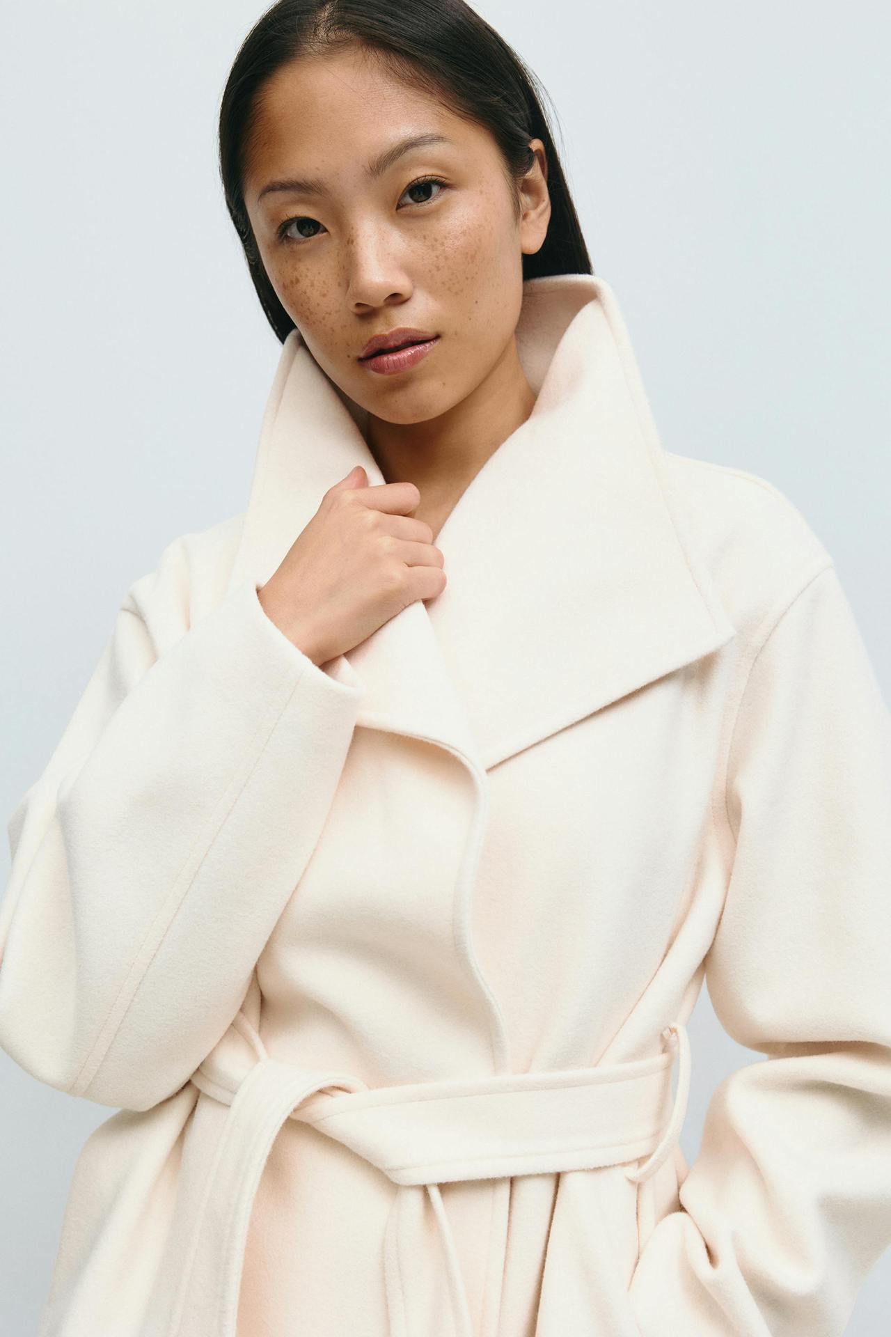 Alma Manteau Mi-Long – Blanc