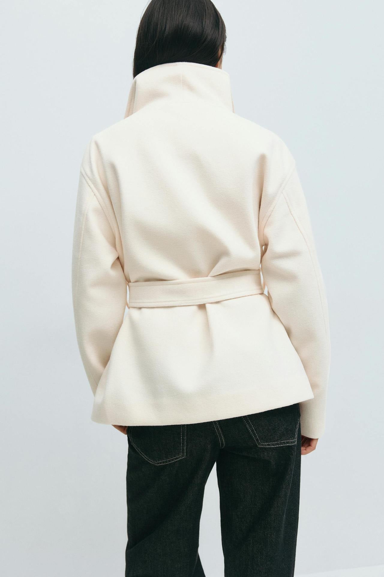 Alma Manteau Mi-Long – Blanc