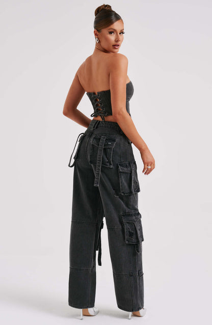 Brooklyn Pantalon Cargo - Noir
