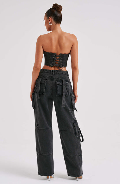 Brooklyn Pantalon Cargo - Noir