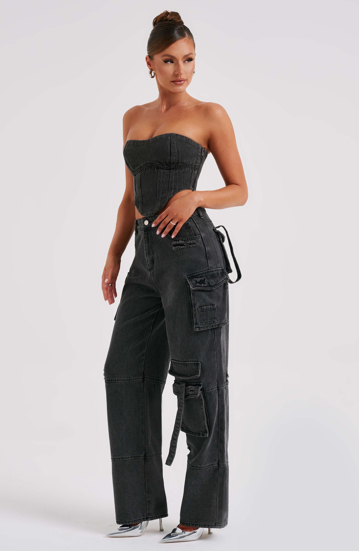 Brooklyn Pantalon Cargo - Noir