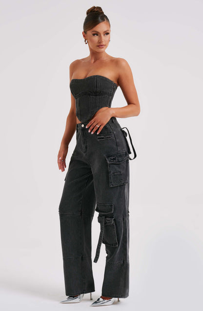 Brooklyn Pantalon Cargo - Noir