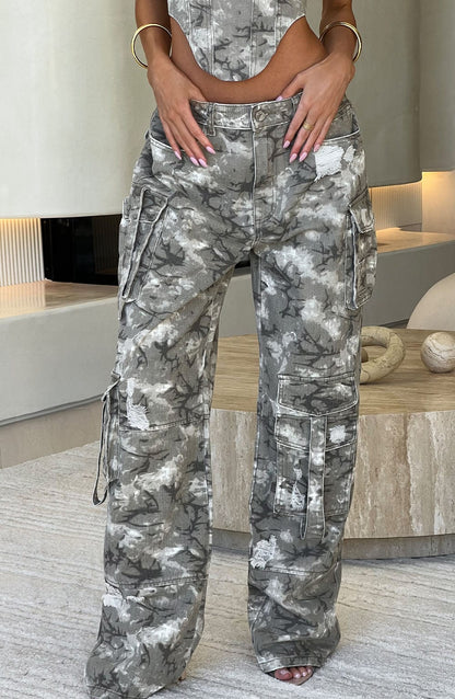 Brooklyn Pantalon Cargo - Imprimé camouflage