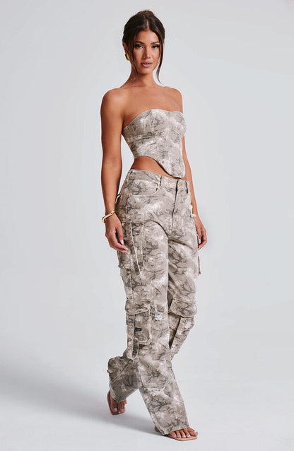 Brooklyn Pantalon Cargo - Imprimé camouflage