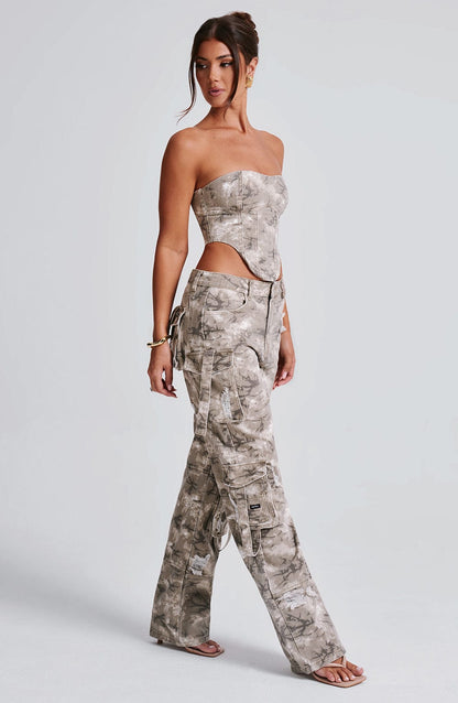 Brooklyn Pantalon Cargo - Imprimé camouflage